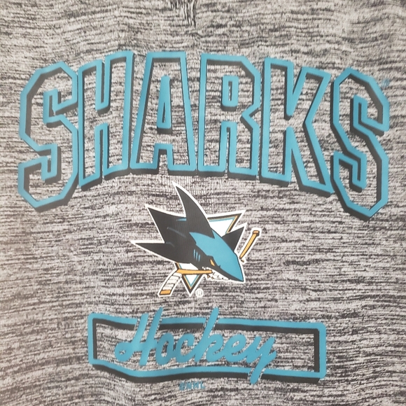 NWOT SJ Sharks NHL Hockey Grey Shirt Top - Picture 8 of 9